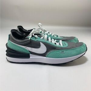 Nike Men's Teal and Black Sneakers